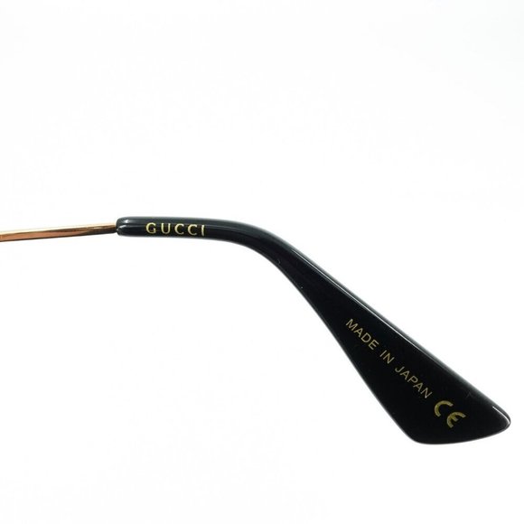 Gucci GG0062 Aviator Polarized Sunglasses Black Gray OS - Picture 8 of 16